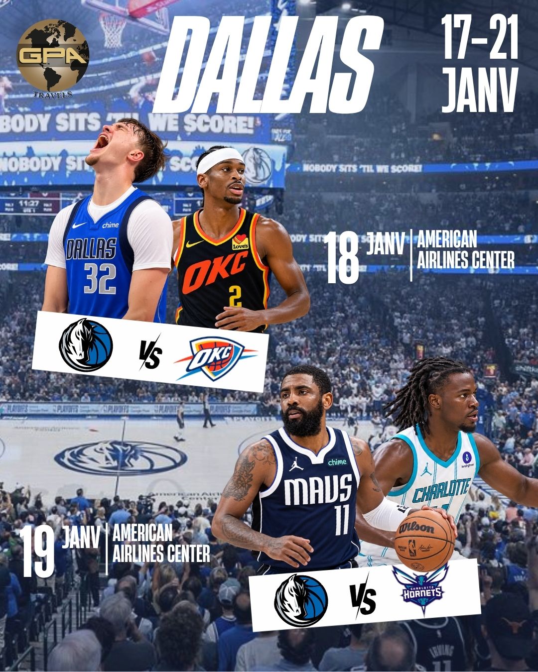 Séjour 100% NBA du 17/01 au 21/01 2027