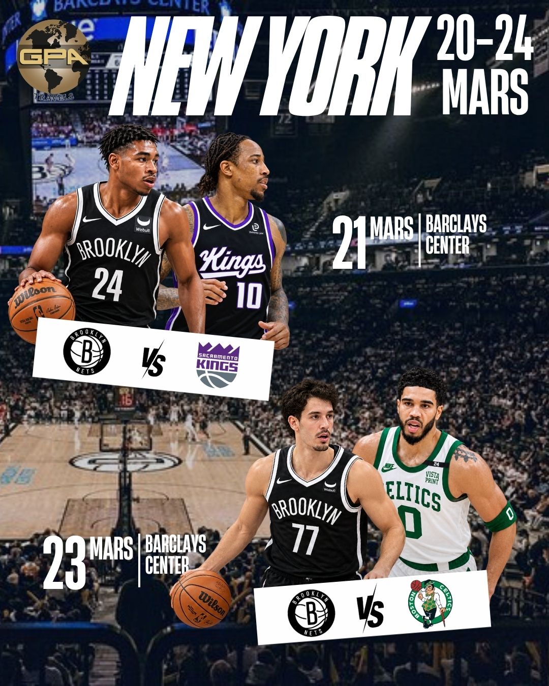 Séjour 100% NBA du 20/03 au 24/03 2027
