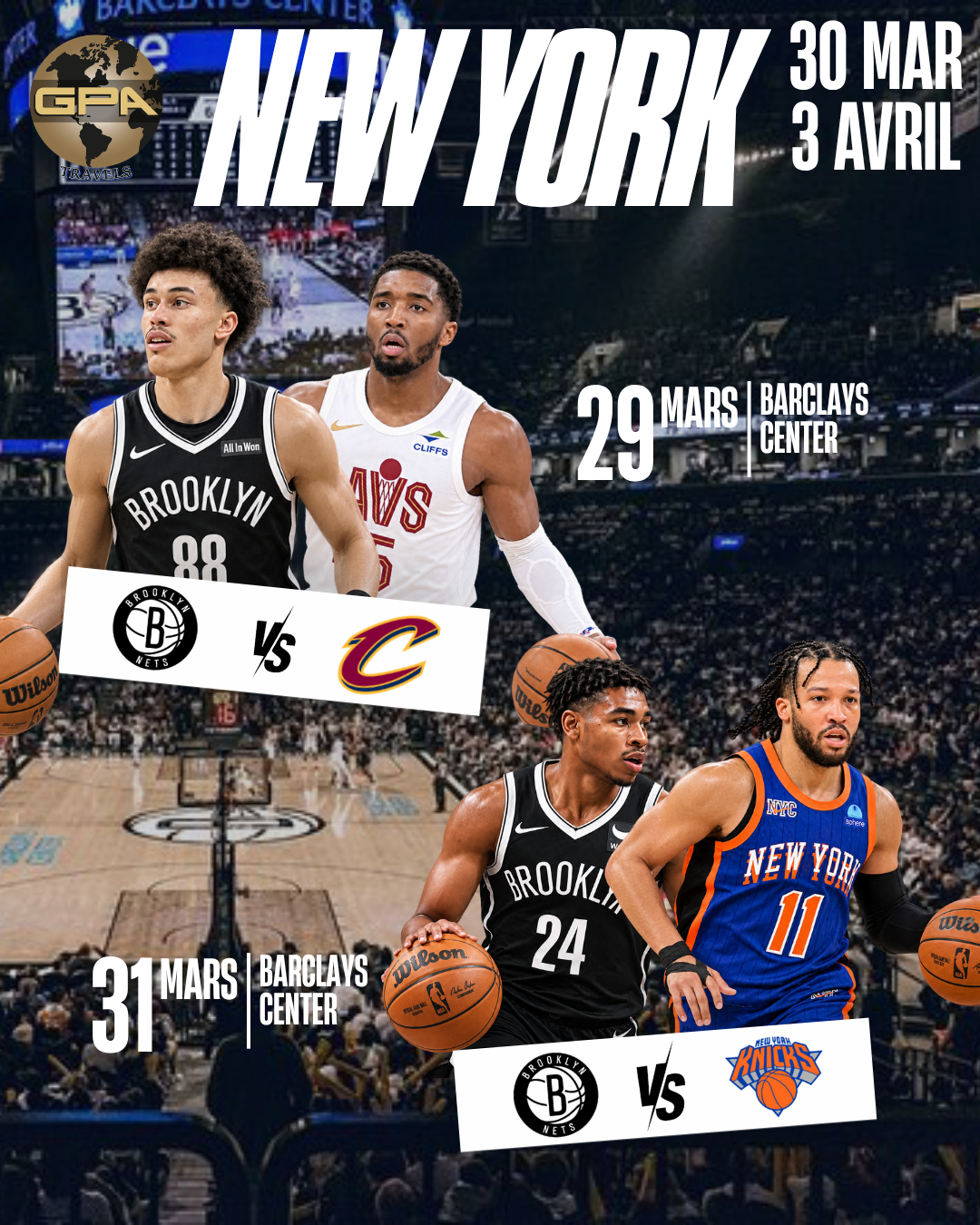 Séjour 100% NBA du 30/03 au 03/04 2027