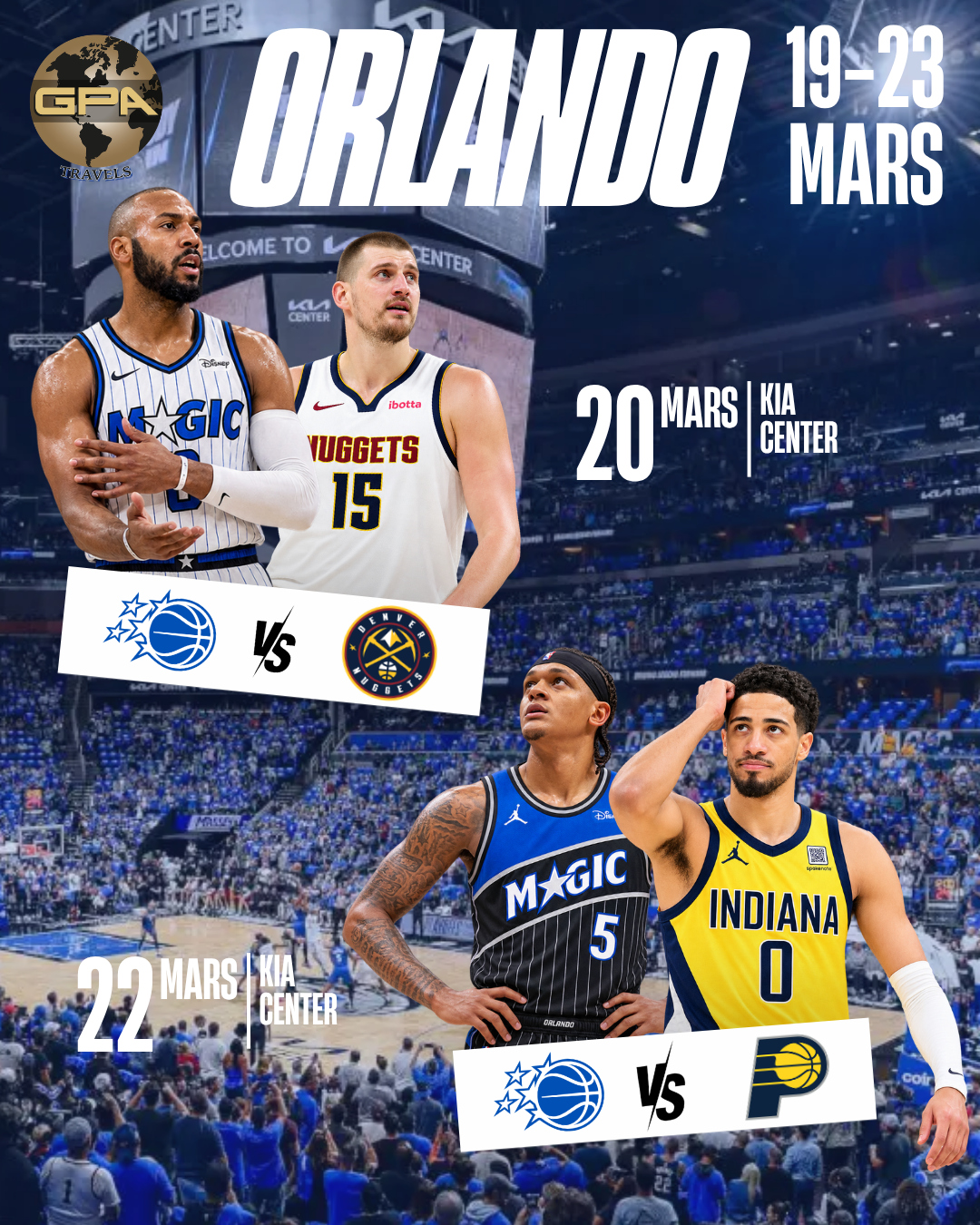 Séjour 100% NBA du 19/03 au 23/03 2027