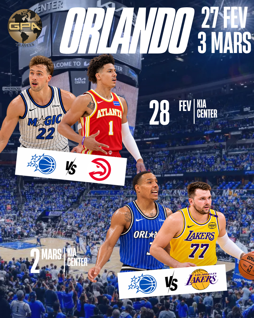 Séjour 100% NBA du 27/02 au 03/03 2027