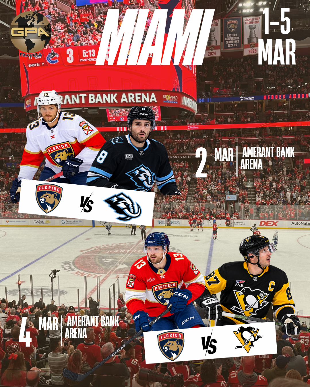 Séjour 100% NHL du 01/03 au 05/03 2027